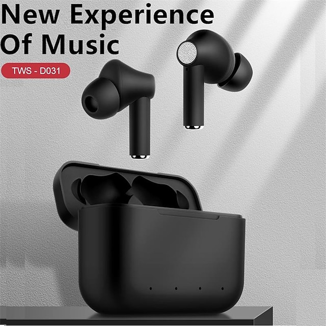 

D031 True Wireless Headphones TWS Earbuds Bluetooth5.0 Sports Stereo Auto Pairing for Apple Samsung Huawei Xiaomi MI Fitness Everyday Use Traveling Mobile Phone