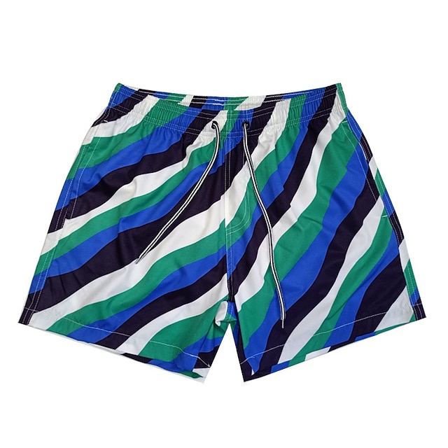 

Men's Classic Style Casual / Sporty Shorts Beach Shorts Drawstring Short Pants Sports Outdoor Daily Color Block Comfort Soft Mid Waist Camouflage Blue White S M L XL