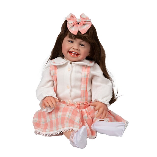

23 inch Reborn Doll Reborn Toddler Doll Doll Reborn Baby Doll Gift Cute Lovely Creative Cloth with Clothes and Accessories for Girls' Birthday and Festival Gifts