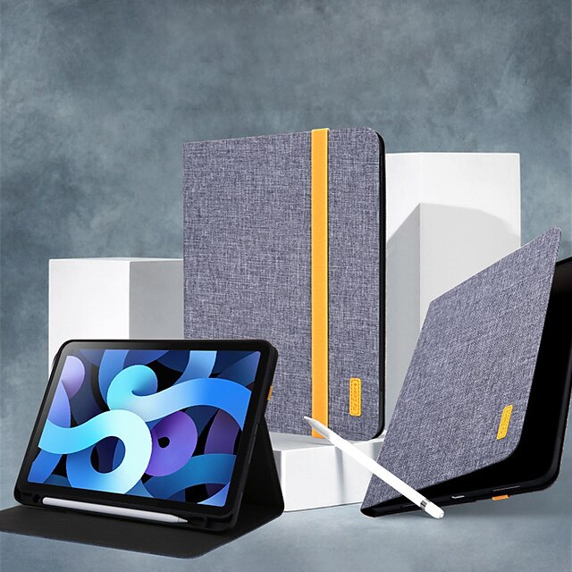 

Tablet Case Cover For Apple iPad 10.2'' 9th 8th 7th Portable Pencil Holder Shockproof Solid Colored PU Leather TPU