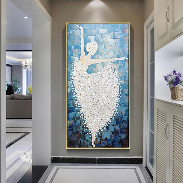 Home & Garden Wall Art | Oil Painting 100% Handmade Hand Painted Wall Art On Canvas Modern Abstract Beautiful Dancing Ballet Gir