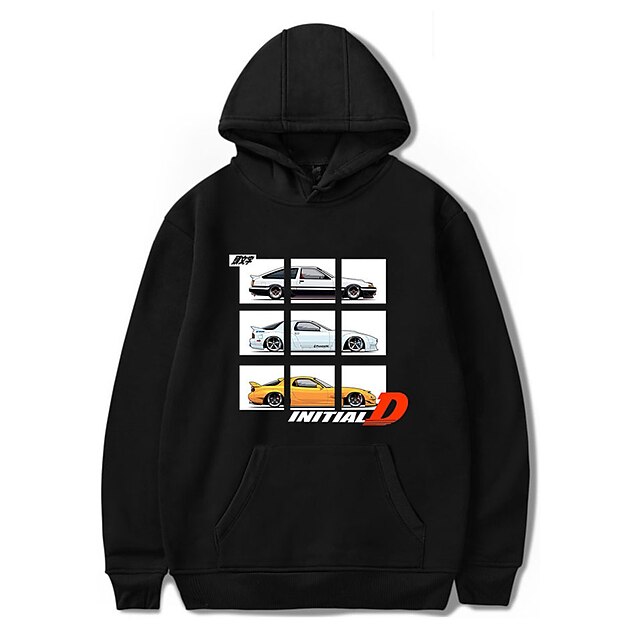 

Inspired by Initial D Takumi Fujiwara Hoodie Cartoon 100% Polyester Anime Harajuku Graphic Kawaii Hoodie For Men's / Women's / Couple's