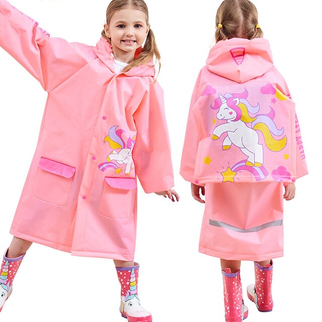 

Thickened Eva Children's Raincoat Outdoor Hiking Cartoon Primary School Students Raincoat with Schoolbag