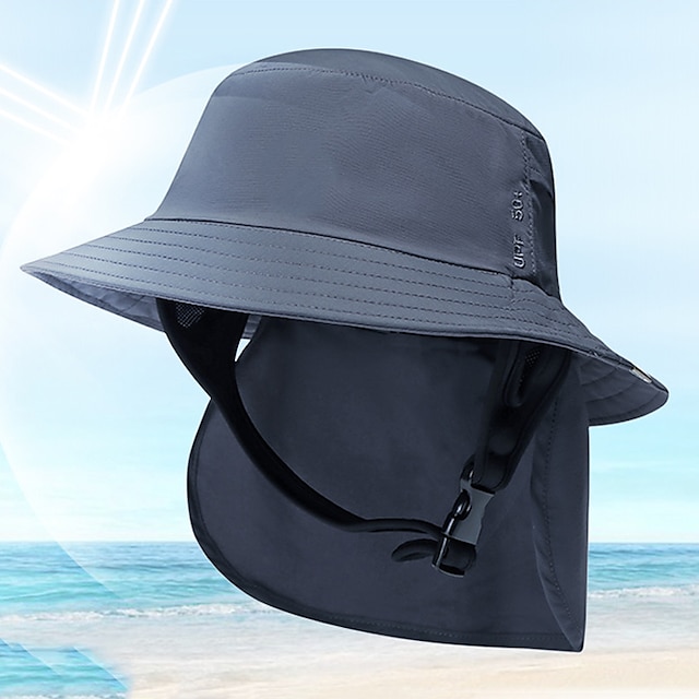 

Men's Women's Sun Hat Fisherman Hat Hiking Hat Wide Brim Summer Outdoor UV Sun Protection Breathable Lightweight Soft Blue Black Light Grey for Fishing Climbing Running