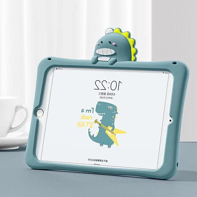 

kids cute case for iPad Mini 6 5 for Apple Air 5 4 Pro 11 ipad 10'2 case 9.7 10.2 10.5 silicone Dinosaur Cover