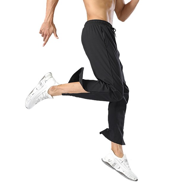 

Men's Casual / Sporty Streetwear Chinos Sweatpants Zipper Full Length Pants Party Going out Micro-elastic Solid Color Breathable Outdoor Mid Waist Black Light gray Dark Gray Navy Blue M L XL XXL 3XL