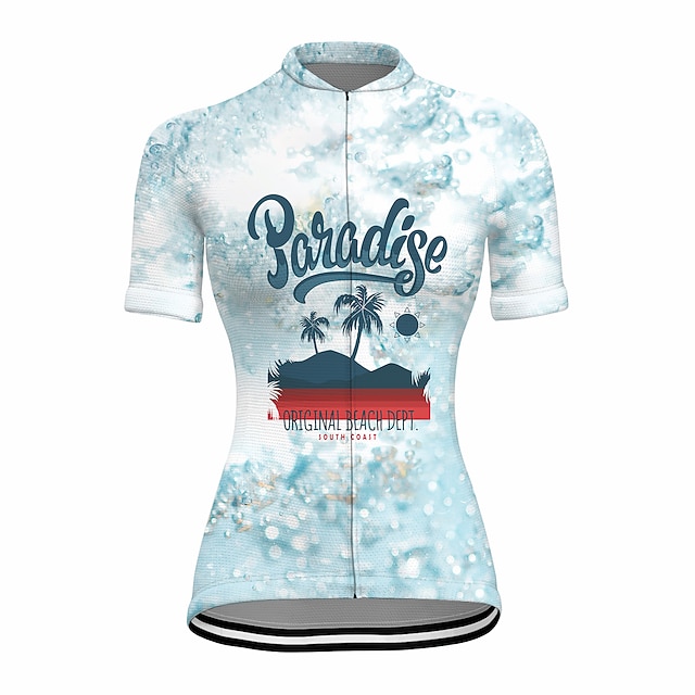 

21Grams Women's Short Sleeve Cycling Jersey Summer Spandex Green Bike Top Mountain Bike MTB Road Bike Cycling Quick Dry Moisture Wicking Sports Clothing Apparel / Stretchy / Athleisure