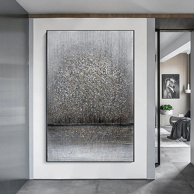 Oil Painting Hand Painted Vertical Abstract Landscape Classic Modern Rolled Canvas (No Frame) 7