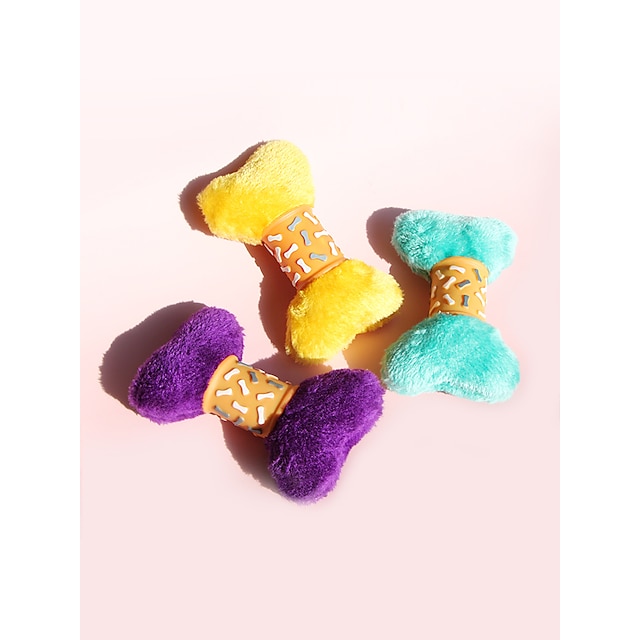 

Bite Bone Stuffed Animal Toy Dog 1pc Pet Friendly Adorable Polyester Gift Pet Toy Pet Play