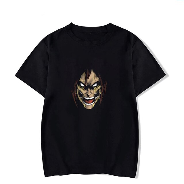 

Inspired by Attack on Titan Eren Jaeger Cosplay Costume T-shirt 100% Polyester Pattern Harajuku Graphic Kawaii T-shirt For Men's / Women's / Couple's