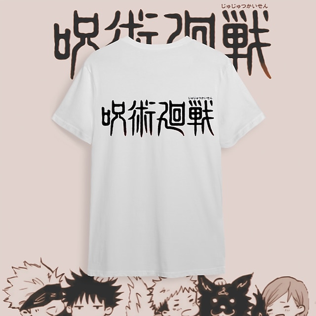 Toys & Hobbies Cosplay & Costumes | Inspired by Jujutsu Kaisen Itadori Yuji T-shirt Cartoon 100% Polyester Anime Harajuku Graphi