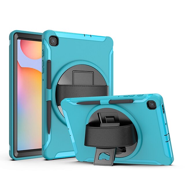

Kids Safe Shockproof PC TPU Combo Hand Strap Stand Tablet For Cover Galaxy Tab S8 S7 Plus FE A8 A7 Lite S6 Lite Portable Case