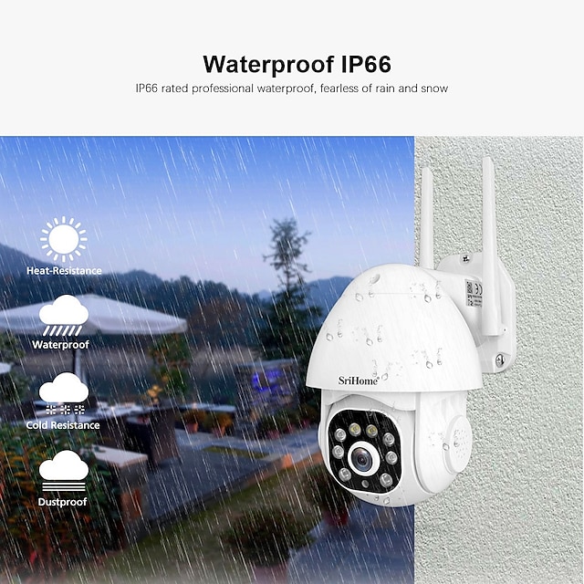 IP-Kamera  63 Lichter PTZ Außeninfrarot Nachtsicht wasserdichte Alarmerinnerung 