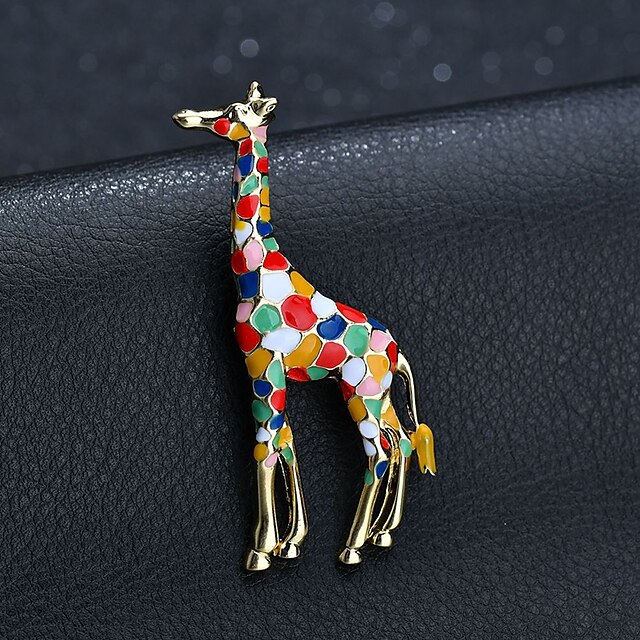 Shoes & Bags Fashion Accessories | Womens Brooches Classic Giraffe Simple Anime Fashion Cute Sweet Brooch Jewelry Multicolor For