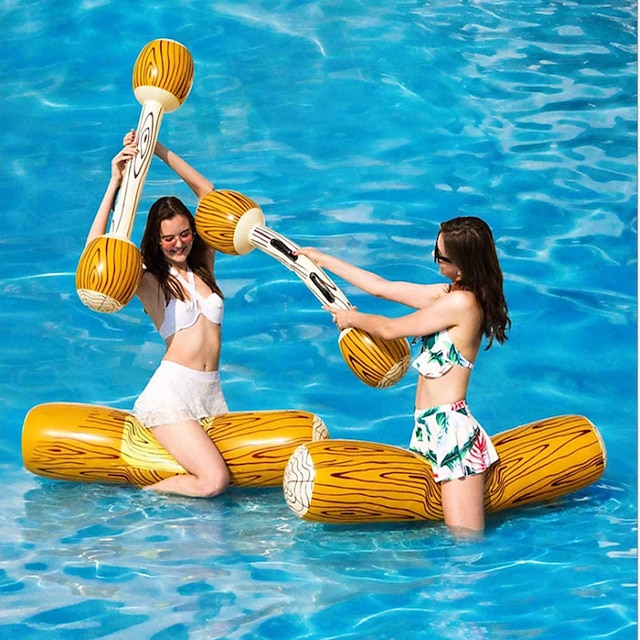  4PCS/Set Swimming Pool Float Game Inflatable Water Sports Bumper Toys For Adult Teenager Party Gladiator Raft Kickboard Pool Toy,Inflatable for Pool