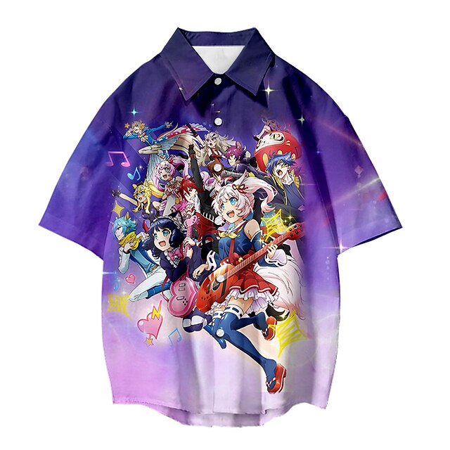 

Inspired by SHOW BY ROCK!! SB69 Plasmagica Blouse / Shirt Anime Terylene Anime 3D Harajuku Graphic Top For Men's