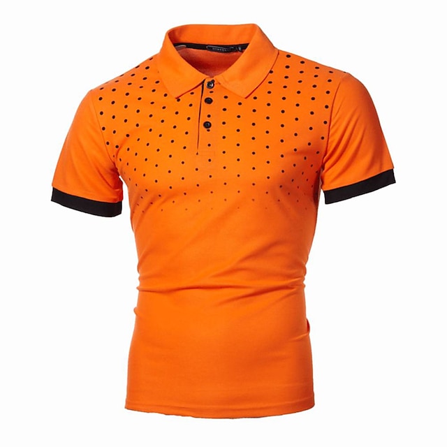 Men's Golf Shirt Polo Outdoor Casual Polo Collar Classic Short Sleeve ...