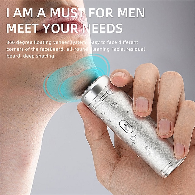 

Electric Razor For Mini Portable Men Shaver Waterproof Washable One Blade Shaving Machine Beard Hair Trimmer