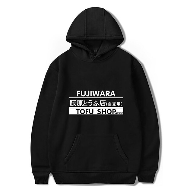 

Inspired by Initial D Takumi Fujiwara Hoodie Cartoon 100% Polyester Anime Harajuku Graphic Kawaii Hoodie For Men's / Women's / Couple's