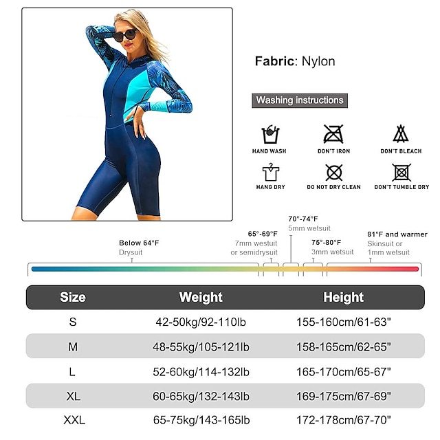 Sports & Outdoors Surfing, Diving & Snorkeling | SBART Womens Rash Guard Dive Skin Suit UV Sun Protection UPF50+ Breathable Long