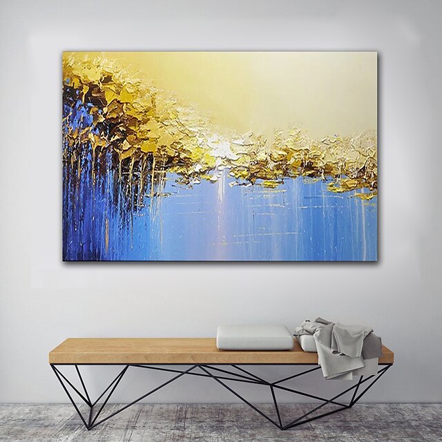 Home & Garden Wall Art | Oil Painting Hand Painted Horizontal Panoramic Abstract Landscape Modern Rolled Canvas (No Frame) - TB8