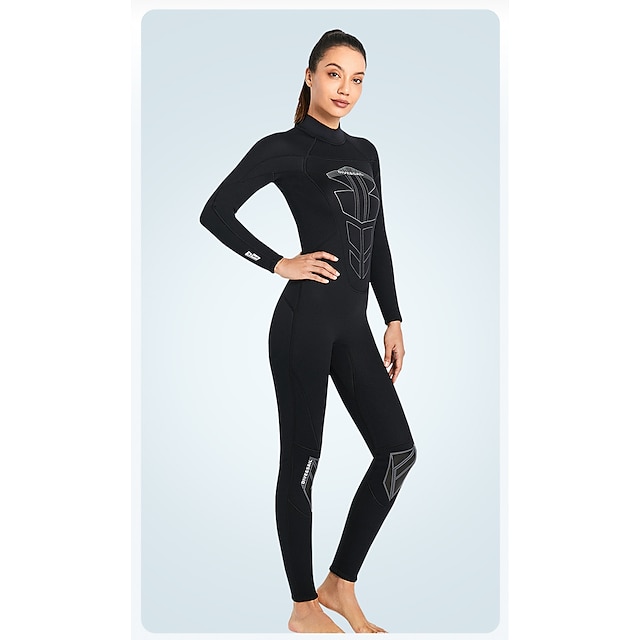 Sports & Outdoors Surfing, Diving & Snorkeling | Dive&Sail Womens Full Wetsuit 3mm SCR Neoprene Diving Suit Thermal Warm Windpro