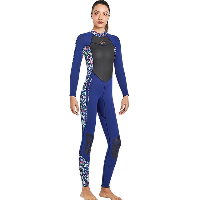 Sports & Outdoors Surfing, Diving & Snorkeling | Dive&Sail Womens Full Wetsuit 3mm SCR Neoprene Diving Suit Thermal Warm Windpro