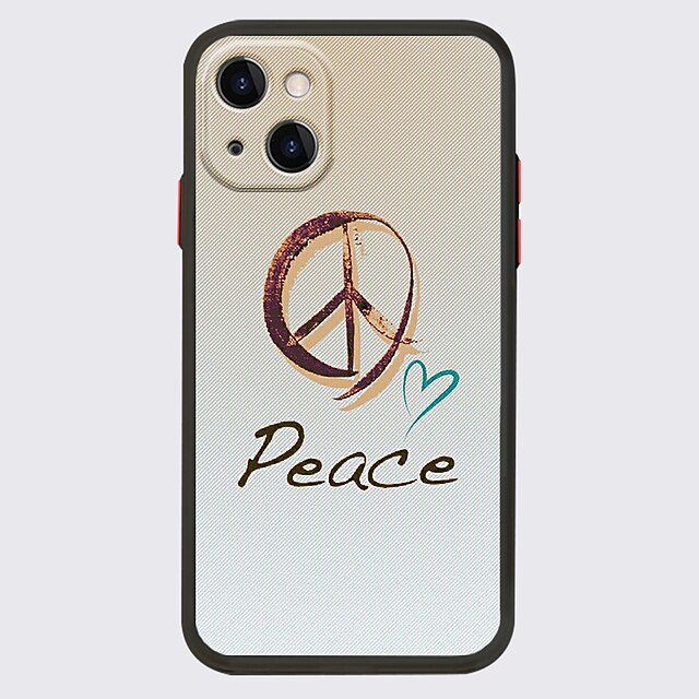 

PEACE LOVE NO WAR Phone Case For Apple iPhone 13 Pro Max 12 11 SE 2020 X XR XS Max 8 7 Unique Design Protective Case Shockproof Dustproof Back Cover TPU