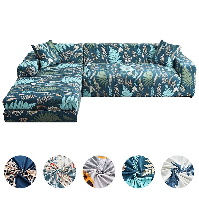 

Stretch Sofa Cover Slipcover Elastic Sectional Couch Armchair Loveseat 4 or 3 seater L shape (You will Get 1 Throw Pillow Case as free Gift)