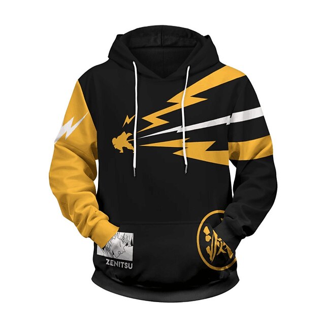 

Inspired by Demon Slayer: Kimetsu no Yaiba Agatsuma Zenitsu Hoodie Cartoon 100% Polyester Anime Harajuku Graphic Kawaii Hoodie For Men's / Women's / Couple's