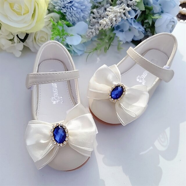 Shoes & Bags Kids Shoes | Girls Flats Flower Girl Shoes Microfiber Little Kids(4-7ys) Pink Ivory Fall Spring - IZ34029