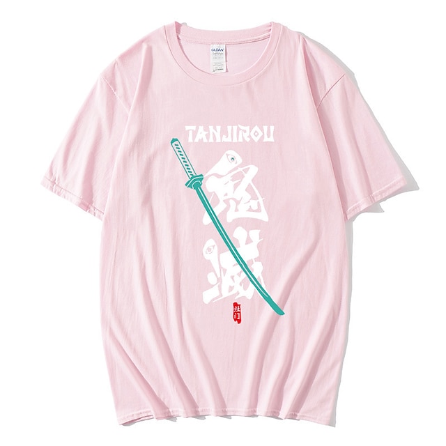 

Inspired by Demon Slayer: Kimetsu no Yaiba Kamado Nezuko Kamado Tanjiro T-shirt Cartoon 100% Polyester Anime Harajuku Graphic Kawaii T-shirt For Men's / Women's / Couple's