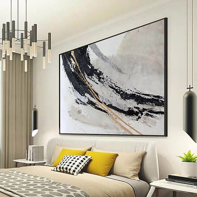 Home & Garden Wall Art | Oil Painting Hand Painted Vertical Abstract Pop Art Contemporary Modern Rolled Canvas (No Frame) - AW02