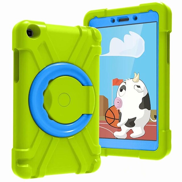 

Case Cover for Samsung Galaxy Tab S8 S7 Plus FE A8 A7 Lite Portable Shockproof PU Leather Magnet Flip Stand Cover For Kids