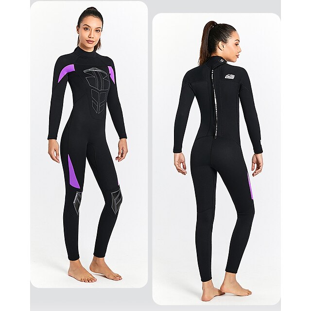 Sports & Outdoors Surfing, Diving & Snorkeling | Dive&Sail Womens Full Wetsuit 3mm SCR Neoprene Diving Suit Thermal Warm Windpro