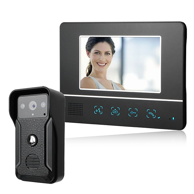 

MOUNTAINONE SY811BQA11 Interphone Wired Multifamily video doorbell 7 inch Ding dong 960640 Pixel One to Two video doorphone