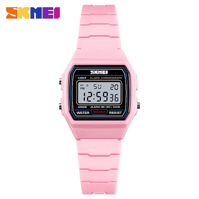 

SKMEI Digital Watch for Men Digital Digital Stylish Stylish Casual Waterproof Alarm Clock Stopwatch ABS PU Leather Fashion
