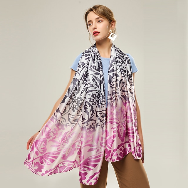 

Sleeveless Ladies Polester / Cotton Blend Party / Holiday Women's Wrap / Women's Scarves With Pattern / Print