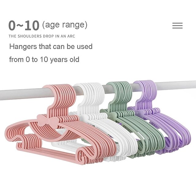 Home & Garden Home Decor | Kids Clothes Hanger Racks Portable Plastic Display Hangers Windproof Children Coats Hanger Baby Cloth