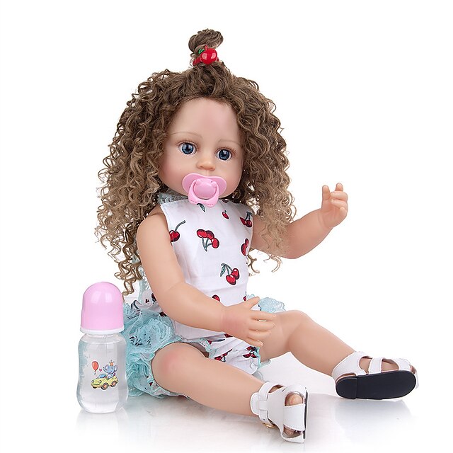 

Reborn Baby Dolls, Realistic Newborn Baby Dolls, 22 inch Silicone Real Toddler Girl Lifelike