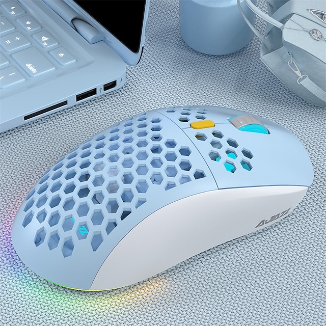 

AJAZZ i380pro Wired USB / Wireless 2.4G Gaming Mouse Led Breathing Light 200-10000 dpi 6 Adjustable DPI Levels 6 pcs Keys 6 Programmable Keys