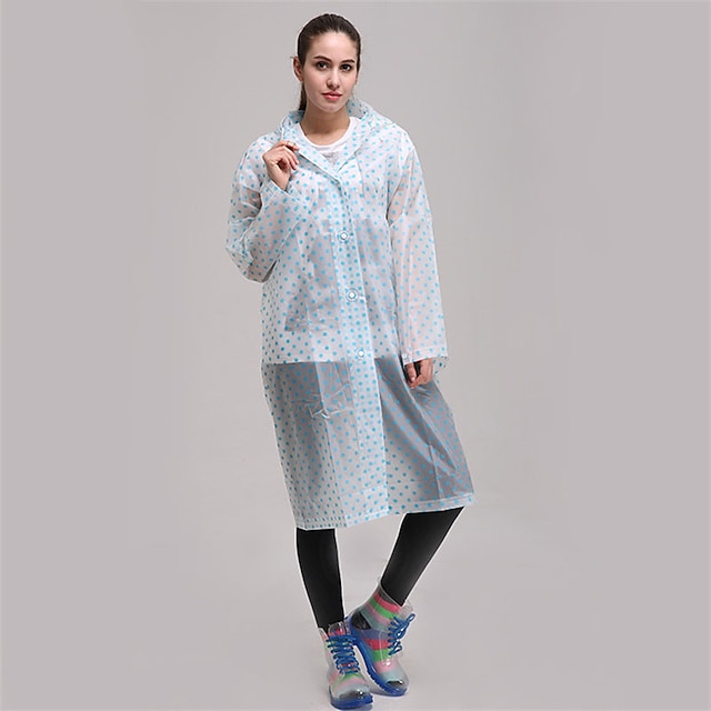 

Eva Adult Raincoat Outdoor Travel Raincoat Long One-piece Raincoat for Adults
