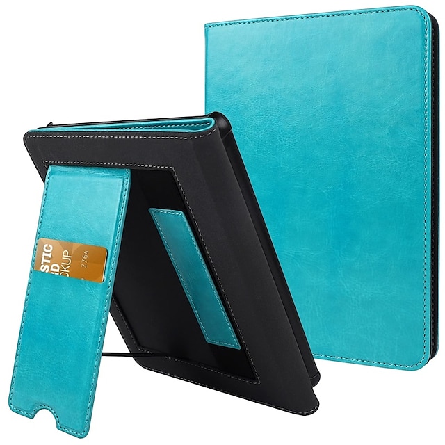 

Stand Case for 6.8 Kindle Paperwhite(11th Generation 2021)Kindle Paperwhite Signature Edition PU Leather Smart Cover with Auto Sleep Wake Card Slot and Hand Strap