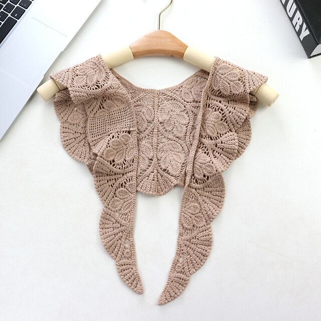 

Women's Shrug Hollow Out Knitted Pure Color Stylish Elegant Casual Sleeveless Sweater Cardigans V Neck Spring Summer White Black Khaki