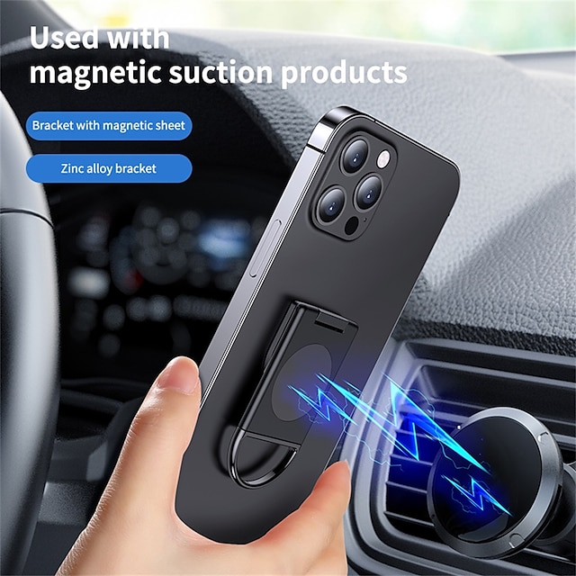 Phones & Accessories Phone Mounts & Holders | Mobile Stand Magnetic Mobile Phone Holder Foldable Car Cell Phone Support Portable