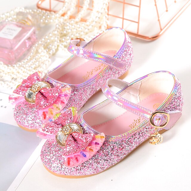 Shoes & Bags Kids Shoes | Girls Flats Dress Shoes Flower Girl Shoes Princess Shoes School Shoes Rubber PU Portable Shock Absorpt