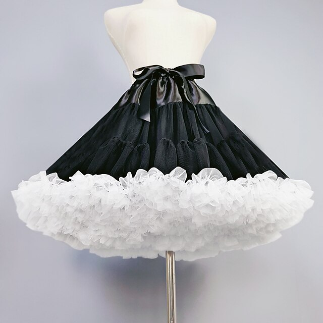 Jupe Tutu Tulle Vintage Années 1950 - Courte, élastique, Ourlet Bubble, Pour Danse, Ballet, Costume Et Fête