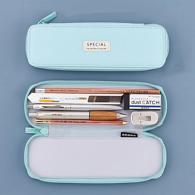 Consumer Electronics Stationery | Pencil Cases Wear-Resistant Multifunction With Zipper Canvas for School Office Student - SP006