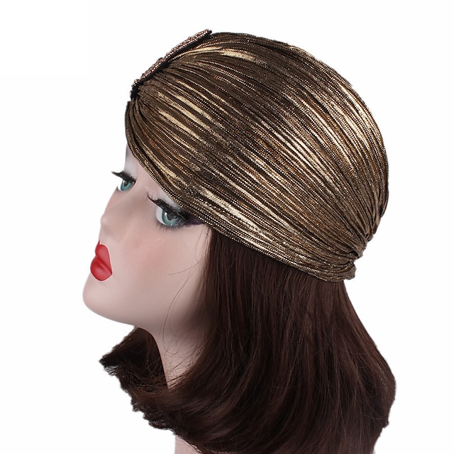 Retro Vintage Roaring 20s 1920s The Great Gatsby Ruffle Turban Hat ...