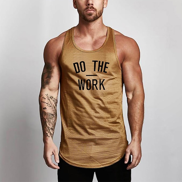 Sports & Outdoors Running, Jogging & Walking | Mens Sleeveless Running Tank Top Tee Tshirt Tank Top Athletic Athleisure Breathab